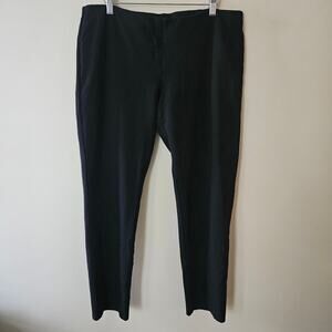 Eileen Fisher Women's Ponte Slim Pants, Size Large Black Stretch Minimalist